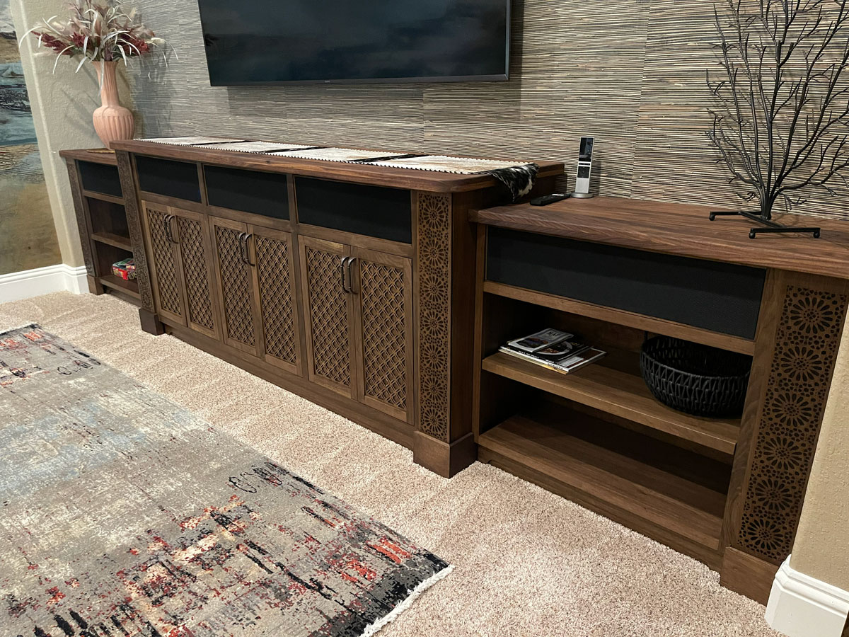 Residential Wine Bar and Media Room